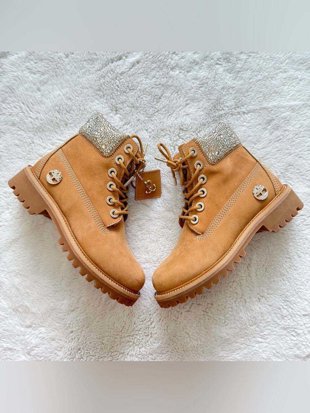 NEW!!! Jimmy Choo/Timberland women boots with crystals size 36 EU Authentic